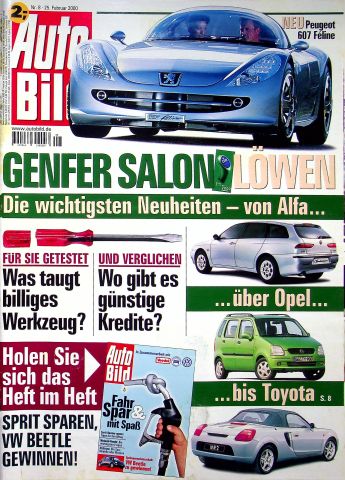 Deckblatt Auto Bild (08/2000)